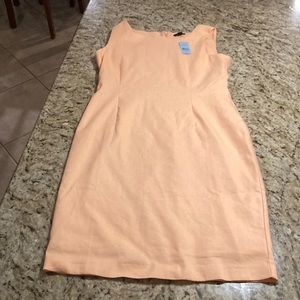 Ann Taylor dress peach color